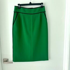 Boss Vosanna green piped pencil skirt size 6